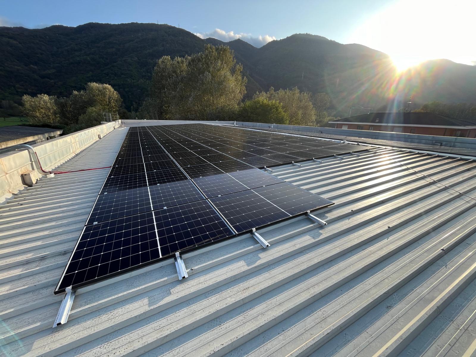 Impianto fotovoltaico completato