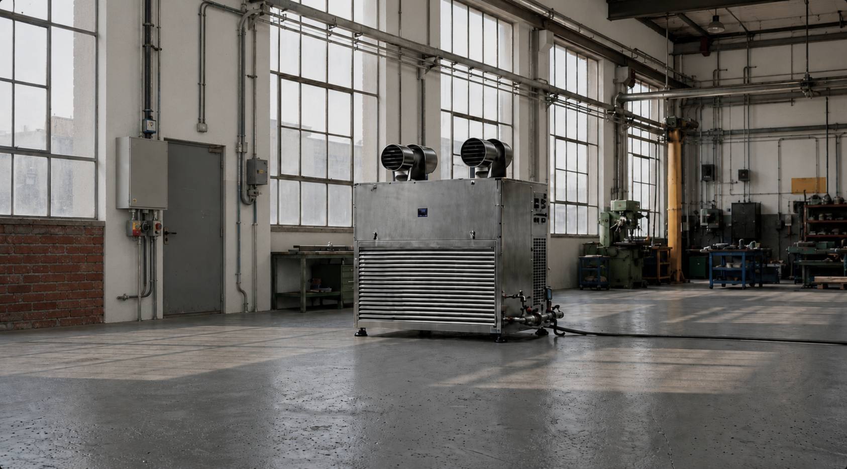 Unità in pompa di calore installata
